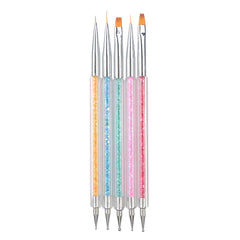 Gel Liner Polish Brush Set Nail Art Dotting Tools