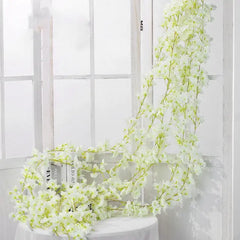 Artificial Cherry Blossom Rose Vine Wall