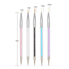 Gel Liner Polish Brush Set Nail Art Dotting Tools