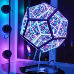 Infinite Dodecahedron Color Art Light